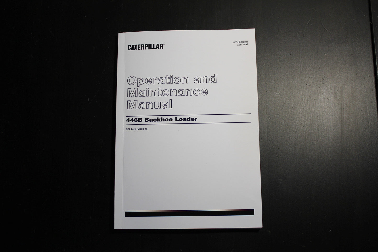 CATERPILLAR CAT 446B BACKHOE LOADER OPERATORS MANUAL