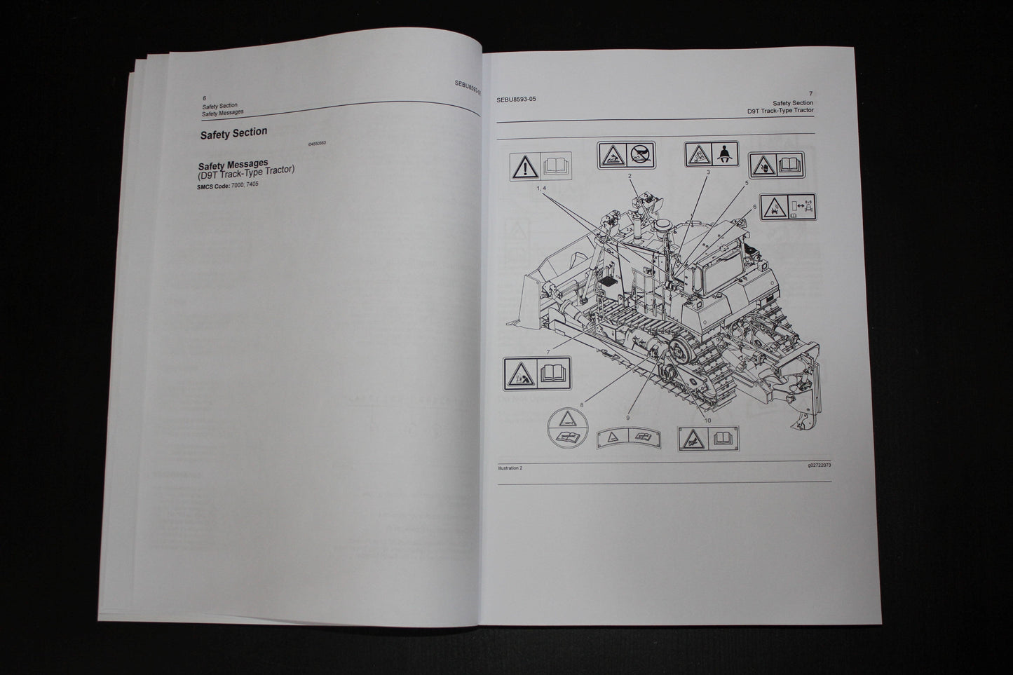 CATERPILLAR CAT D9T TRACK-TYPE TRACTOR OPERATORS MANUAL ser TWG 1-UP