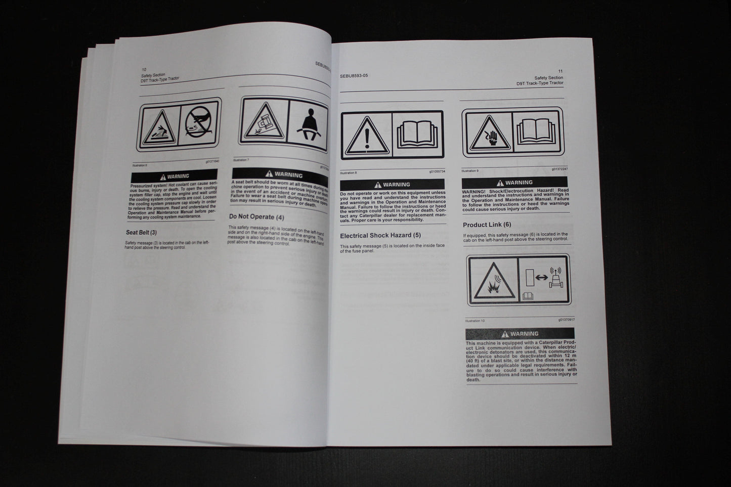 CATERPILLAR CAT D9T TRACK-TYPE TRACTOR OPERATORS MANUAL ser TWG 1-UP