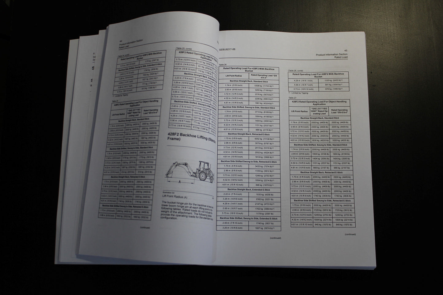 CATERPILLAR CAT 428F2 432F2 434F2 444F2 BACKHOE LOADER OPERATORS MANUAL