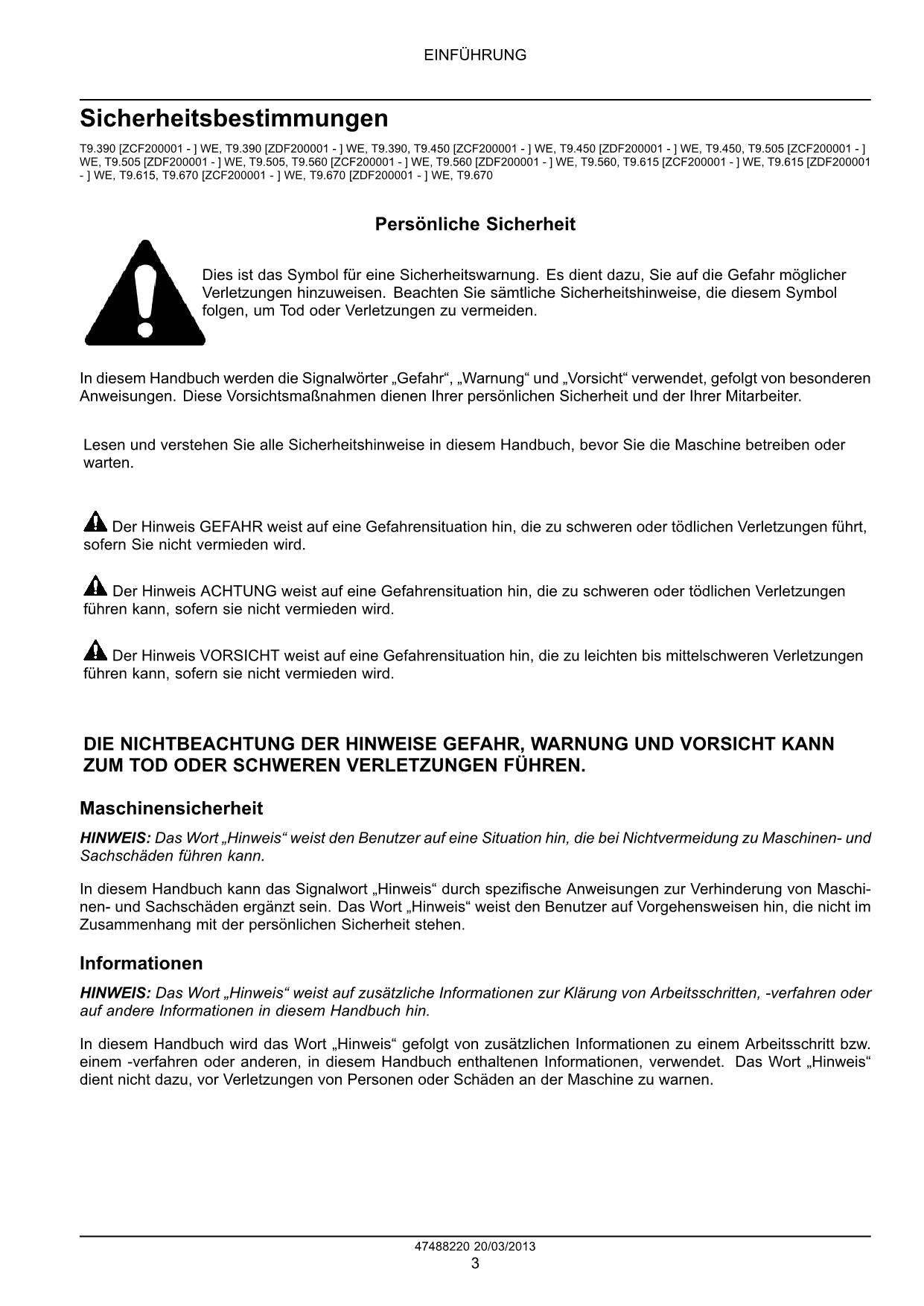 NEW HOLLAND T9.390 T9.450 T9.505 T9.560 T9.615 T9.670 TRAKTOR REPARATURHANDBUCH