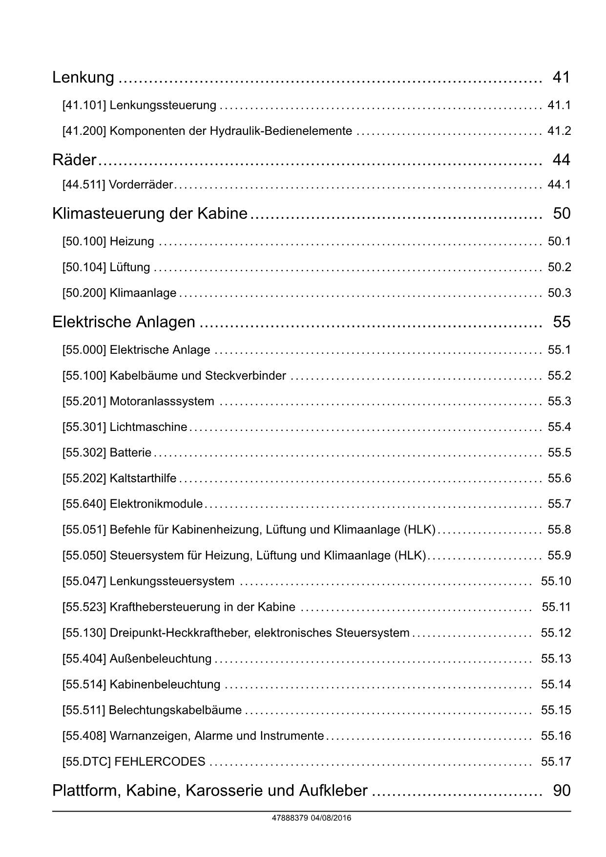 NEW HOLLAND T4.105N T4.105V T4.65V T4.75N TRAKTOR REPARATURHANDBUCH