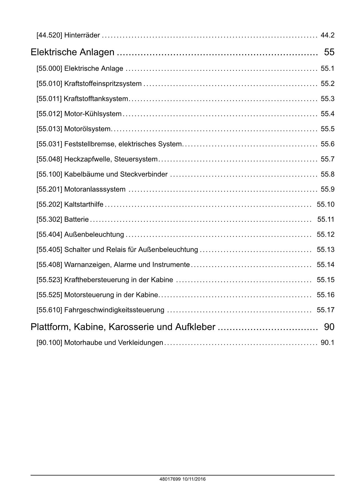 NEW HOLLAND BOOMER 30 35 TRAKTOR REPARATURHANDBUCH