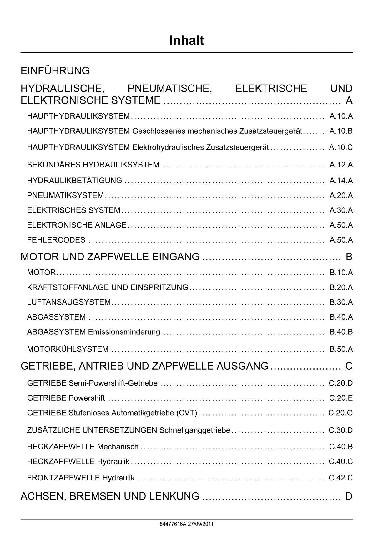 NEW HOLLAND T7.170 T7.185 T7.200 T7.210 TRAKTOR REPARATURHANDBUCH