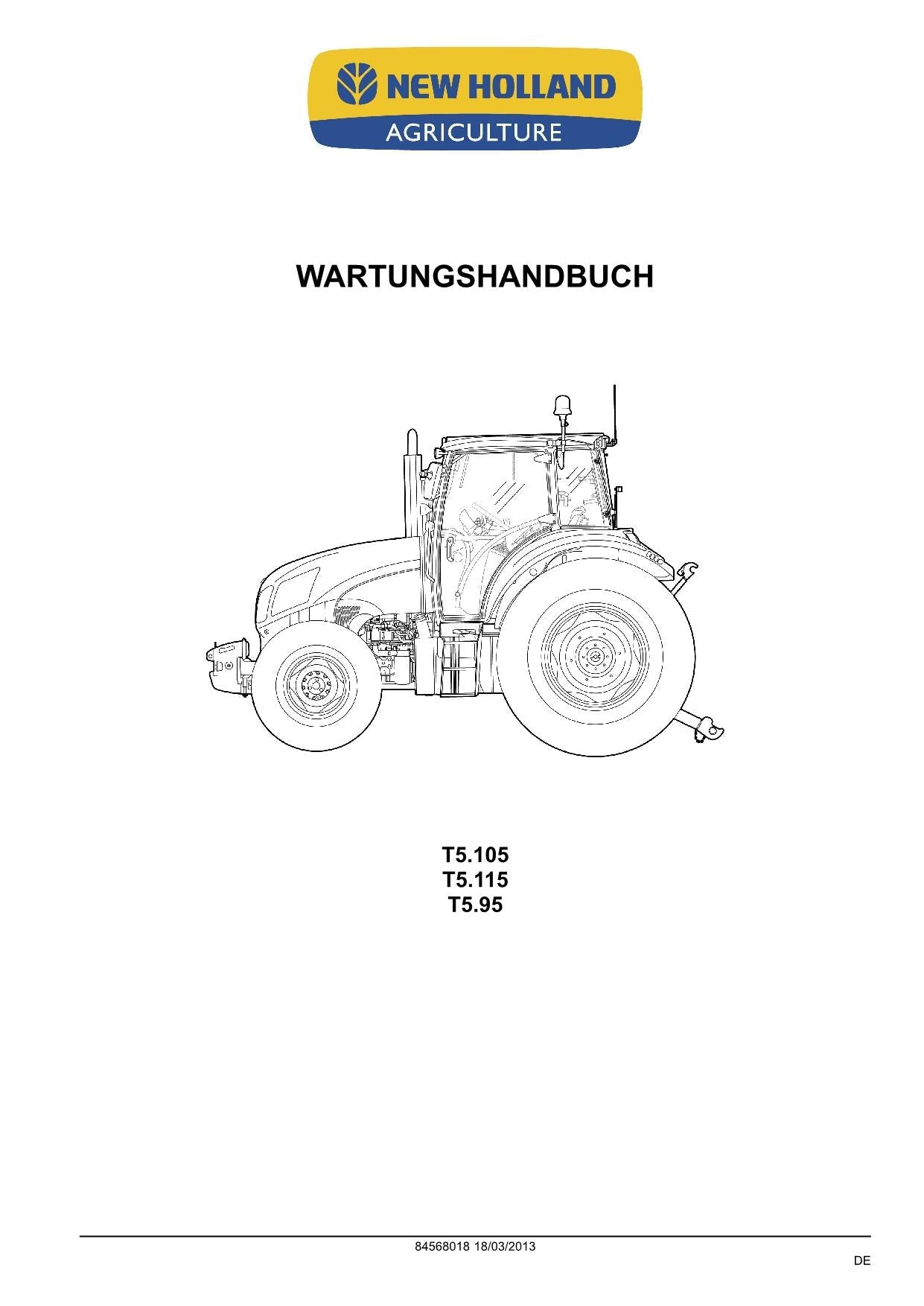 NEW HOLLAND T3.60LP T3.70LP T3.80LP TRAKTOR REPARATURHANDBUCH