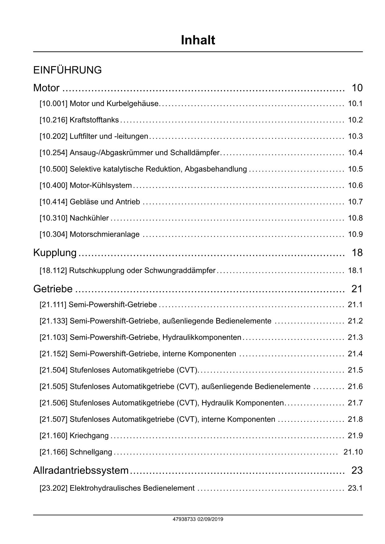 NEW HOLLAND T6.125 T6.145 T6.155 T6.165 T6.175 T6.180  TRAKTOR REPARATURHANDBUCH