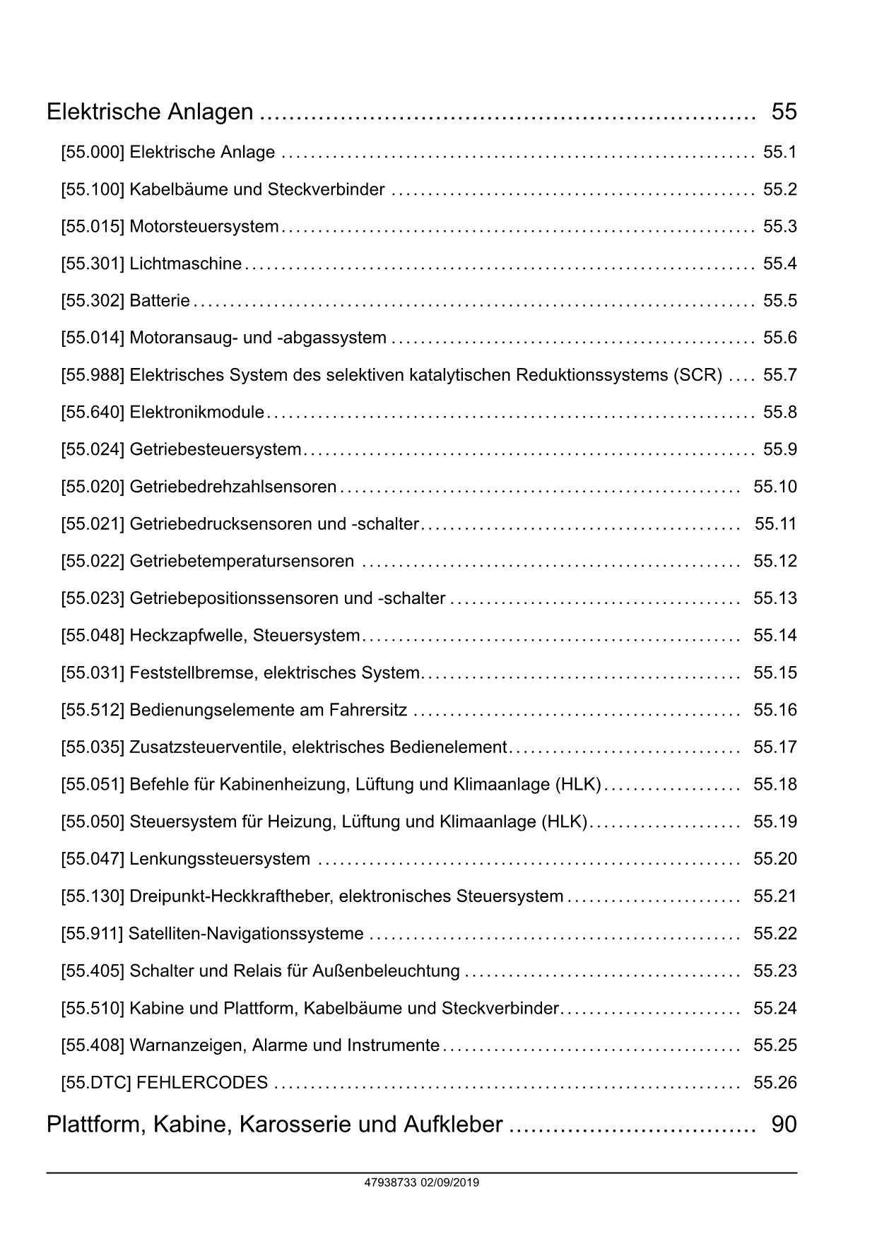 NEW HOLLAND T6.125 T6.145 T6.155 T6.165 T6.175 T6.180  TRAKTOR REPARATURHANDBUCH